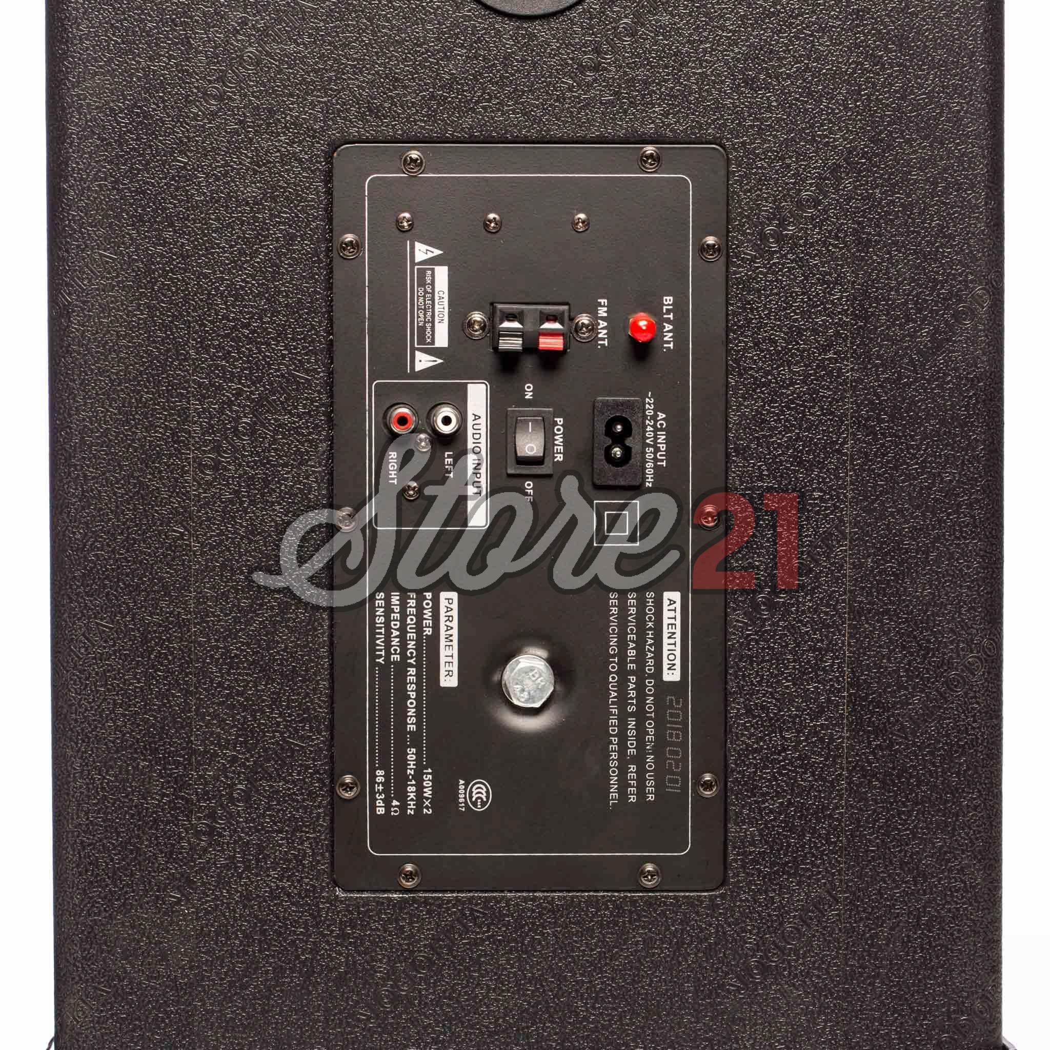 Set Boxe Active Profesionale NRS-2022,640W,12 INCH, Microfon Wireless, USB, Radio, Bluetooth